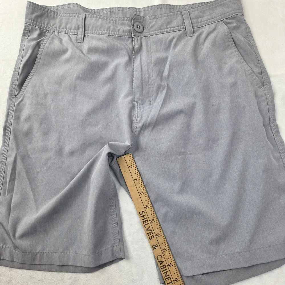 Quiksilver Hybrid Shorts Mens‎ 34 Gray Heathered Amphibian Walk Shorts Good